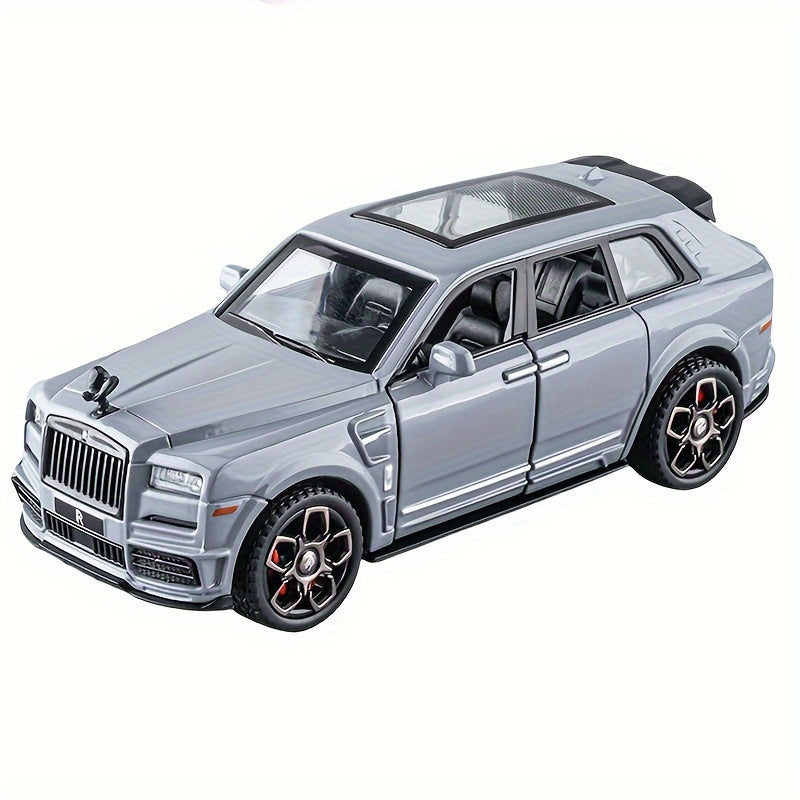 1:36 Diecast Model Cars Alloy Toy car for Cullinan Alloy Toy Vehicle with with flashing headlights and realistic sound effects, Toys for Kids, Adults, Metal Crafts for Boyfriend, Young People Gift