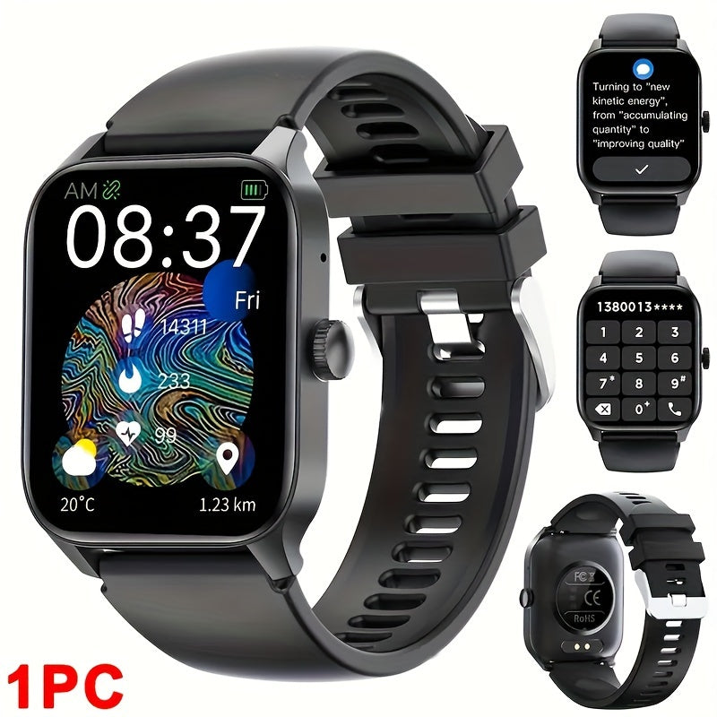 1.83 "Full Touch Screen Wireless Call Smartwatch, 100+ Sports Mode/100+ Dial/Ai Voice Control/music Playback, Smart Fitness Tracker, Compatible With Iphone And Android Phones