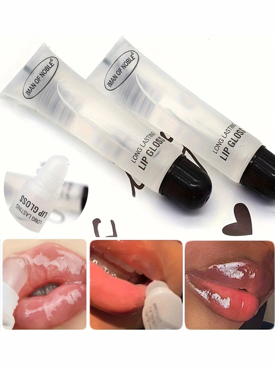 6pcs Glossy Finish Lip Gloss, Moisturizing Cream for All skin Types,Non-Sticky Hydrating Lip Oil, Long-Lasting Shine for Dry Lip