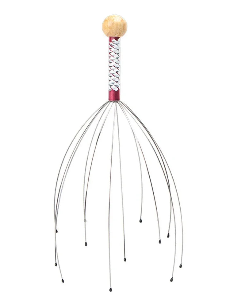 1pcs Head Massager Scratching Octopus Scalp Tool Non Soul Extractor Divine Tool Extraction Health and Wellness Head Therapy