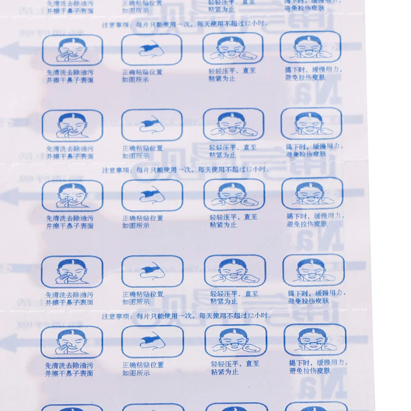 50PCS Breathing Nasal Strips Snoring Anti Snoring Strips Easier Better Breathe Health Care Right Way Stop Sleeping Well