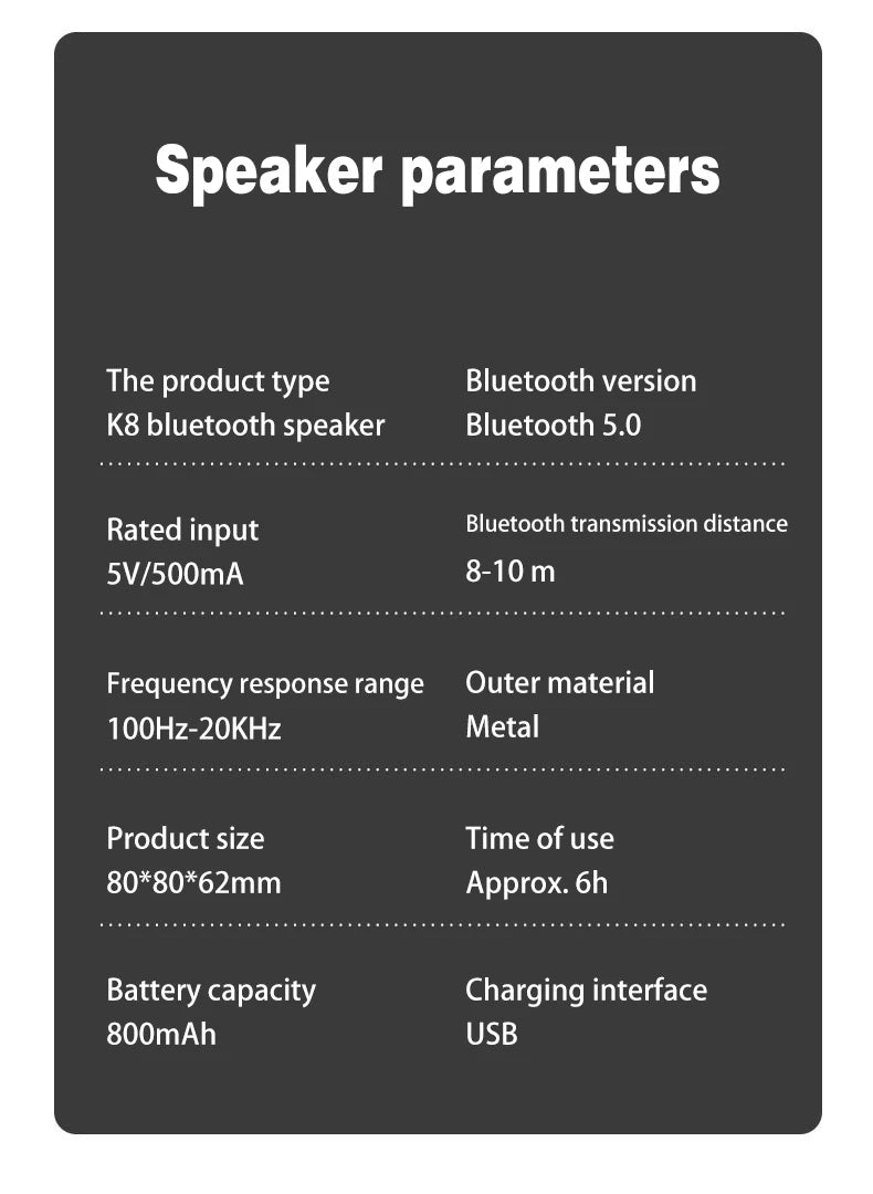 Bluetooth Speaker S16 with Loud Bass - Wireless Portable Mini Speaker for Home, Outdoor, Car Audio, High Volume Boombox