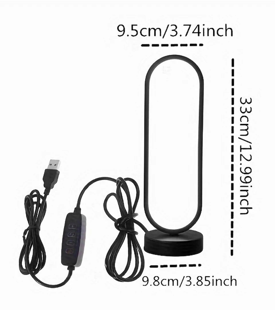 Bedroom Ring Night Lamp Living Room Three Color Dimmable Bed Lamp Led Night Lamp Ambient Light Desk Nightstand Table Accessories