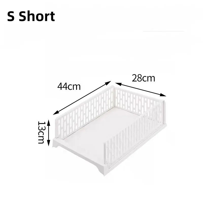 Wardrobe Storage Cabinet Organizer Drawer Clothes Closet Storage Box Layered Partitions Finishing Shelf Dormitory Storage