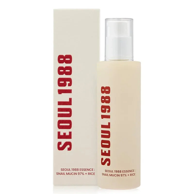 Korean Skin Care Set Seoul 1988 Eye Cream Snail Mucin Skincare Set Facial Sunscreen Cream Vitamin C Moisturizing Firming Essence