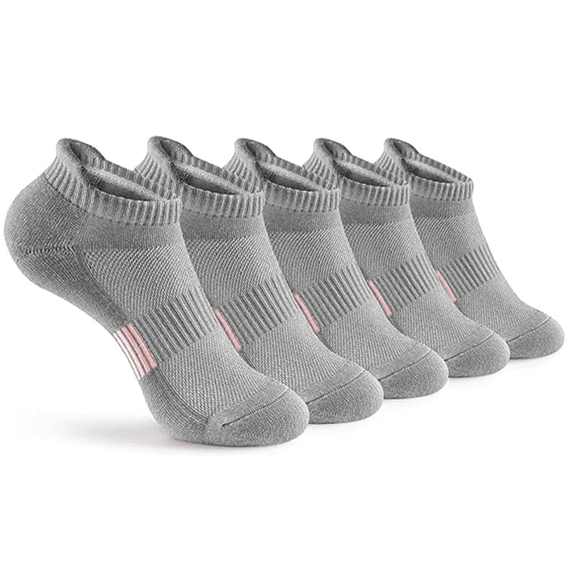 6 pairs of outdoor sports women's socks, comfortable and breathable sports socks, suitable for running, hiking, leisure wear