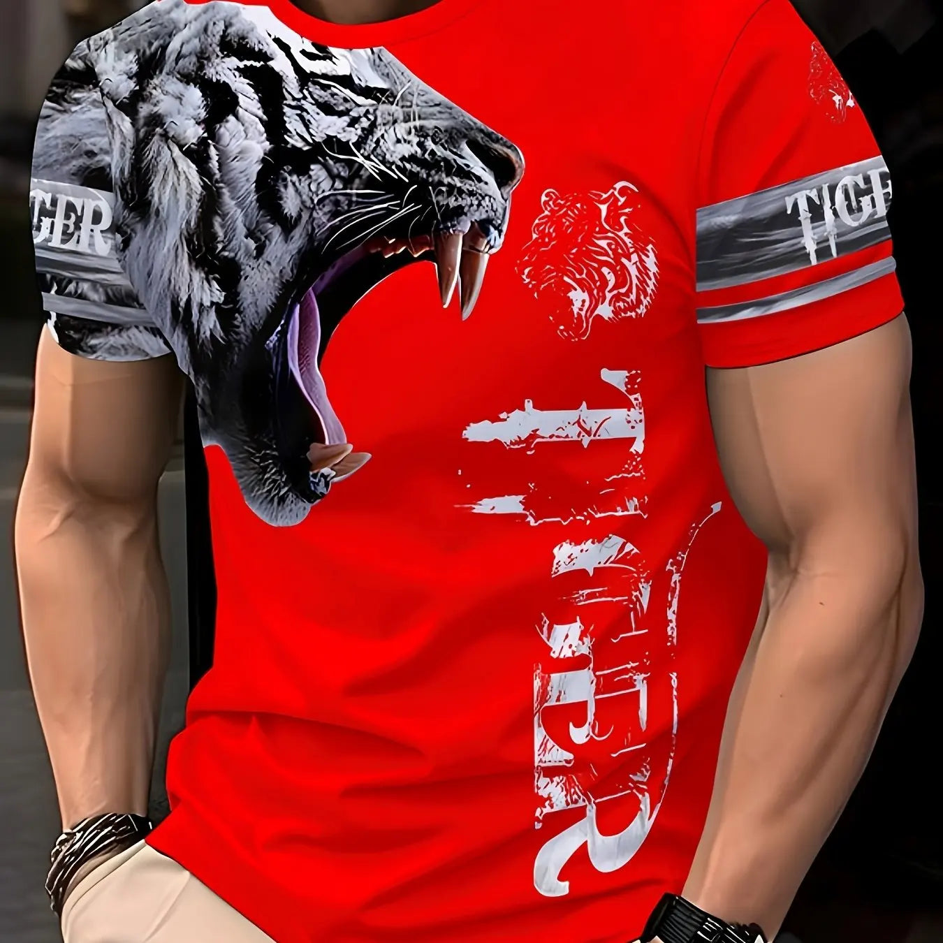 Mens Fashion Crew Neck T-Shirt - Soft,Breathable,Casual Wear