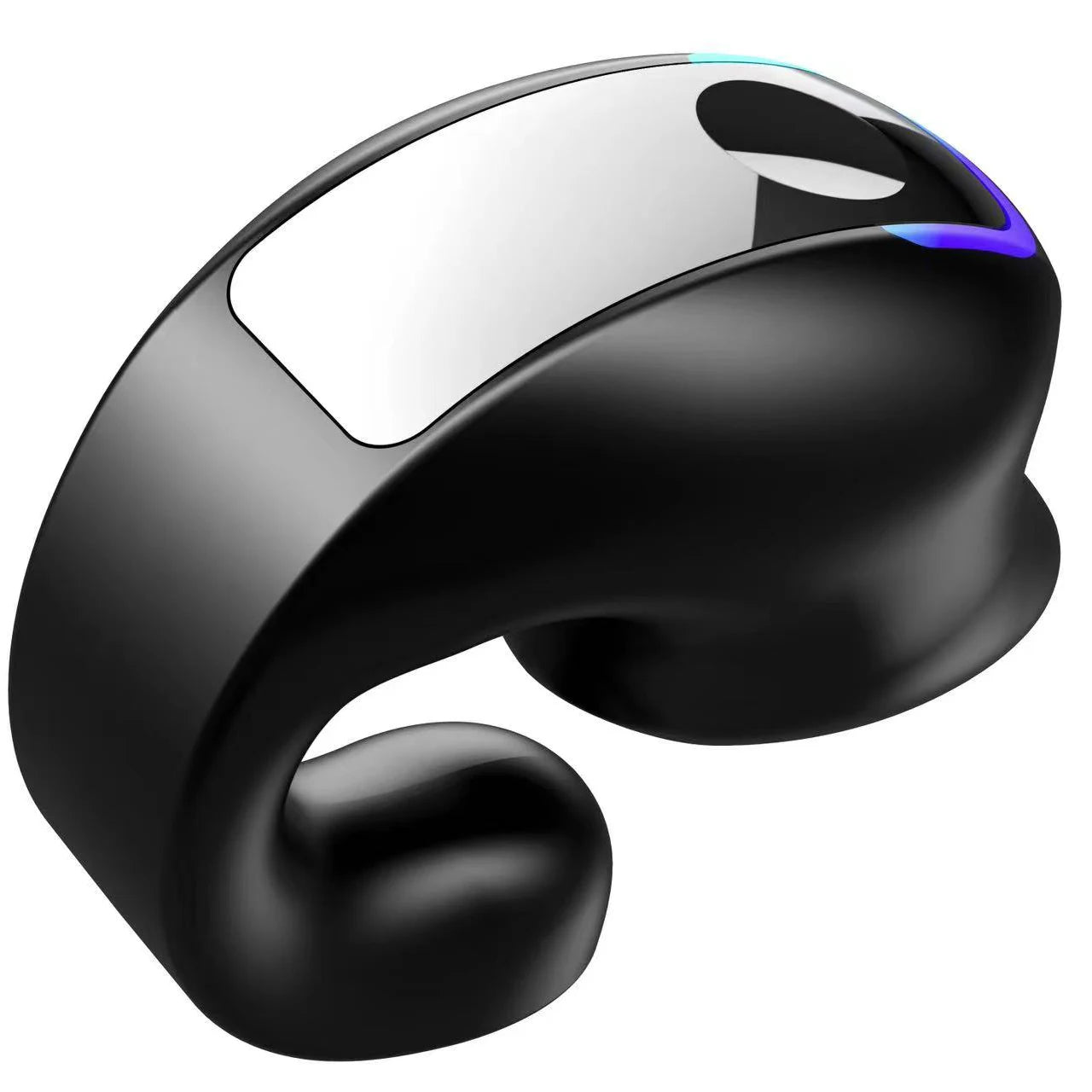 سماعة رأس لاسلكية بتقنية التوصيل العظمي 5.3 بتقنية البلوتوث، سماعة رأس قابلة للتحدث، ارتداء طويل الأمد دون ألم، عمر بطارية طويل للغاية