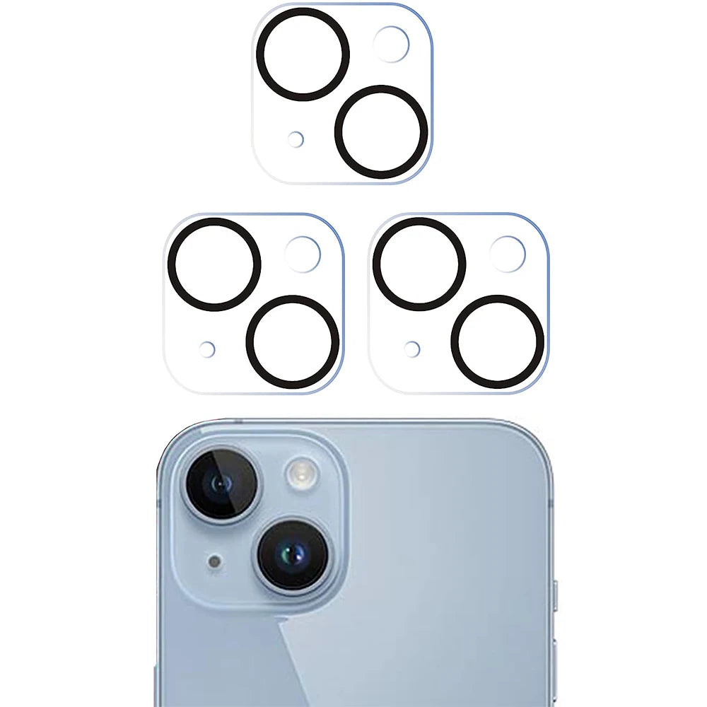 3 قطع غطاء حماية عدسة الكاميرا لهاتف iPhone 15 Pro Max 14 Plus 13 Mini 12 11 15Pro 14Pro 15Plus حماية فيلم واقي للهاتف