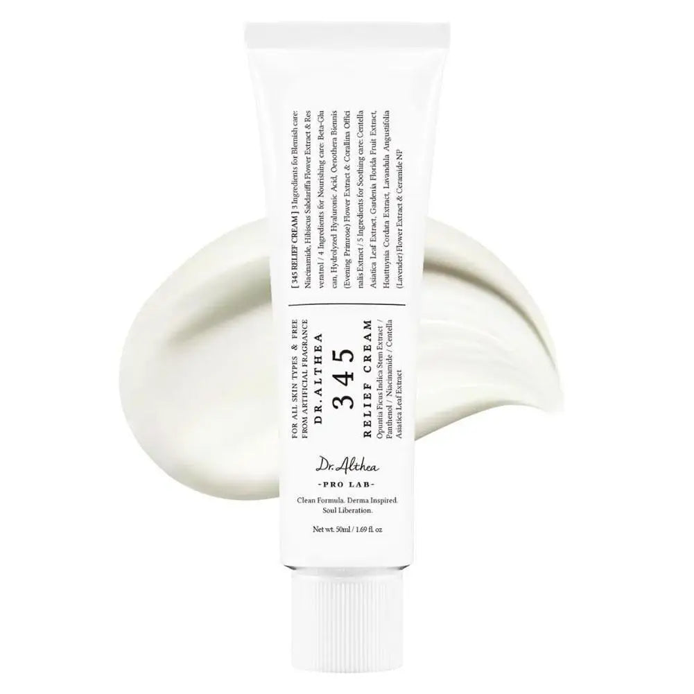 345 Relief Cream Korean Dr.Althea Antioxidant Relief Cream Soothing Hydrating Repair Clean Acne For Oily Skin Care