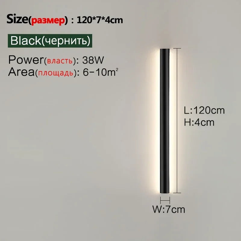 Bedroom Wall Lamp Simple Modern Living Room Background Wall Lamp Led Minimalist Long Entry Porch Aisle Corridor Lamps