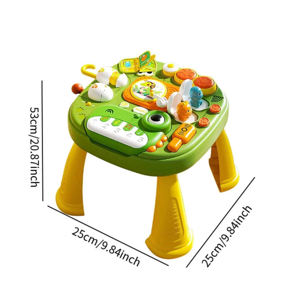 Toddler Activity Table Toy - Montessori Learning Toy for Boys & Girls, Kids Educational Play Table
