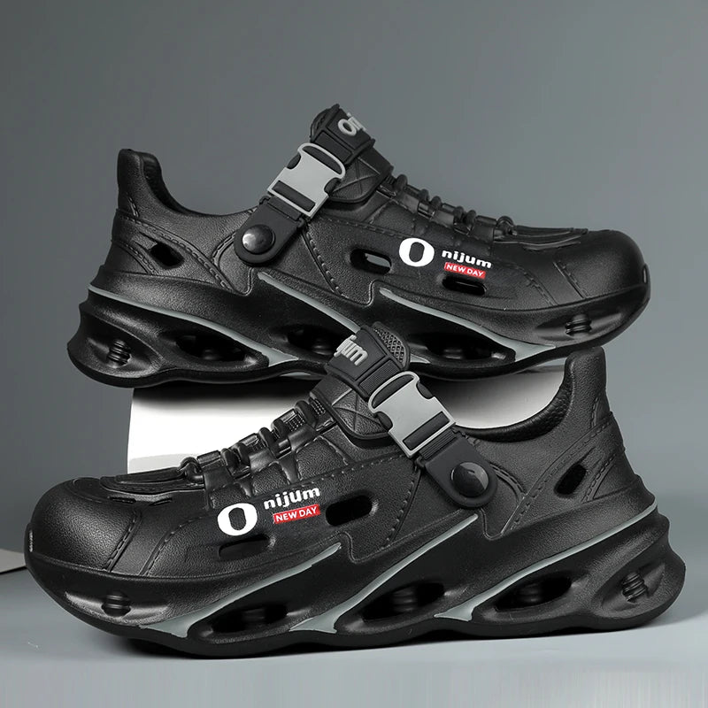 Men's Outdoor Sandals Sport Slippers Beach Slides Breathable Clogs Men Casual Garden Shoes Non-slip Hiking Men Outdoor Sandals