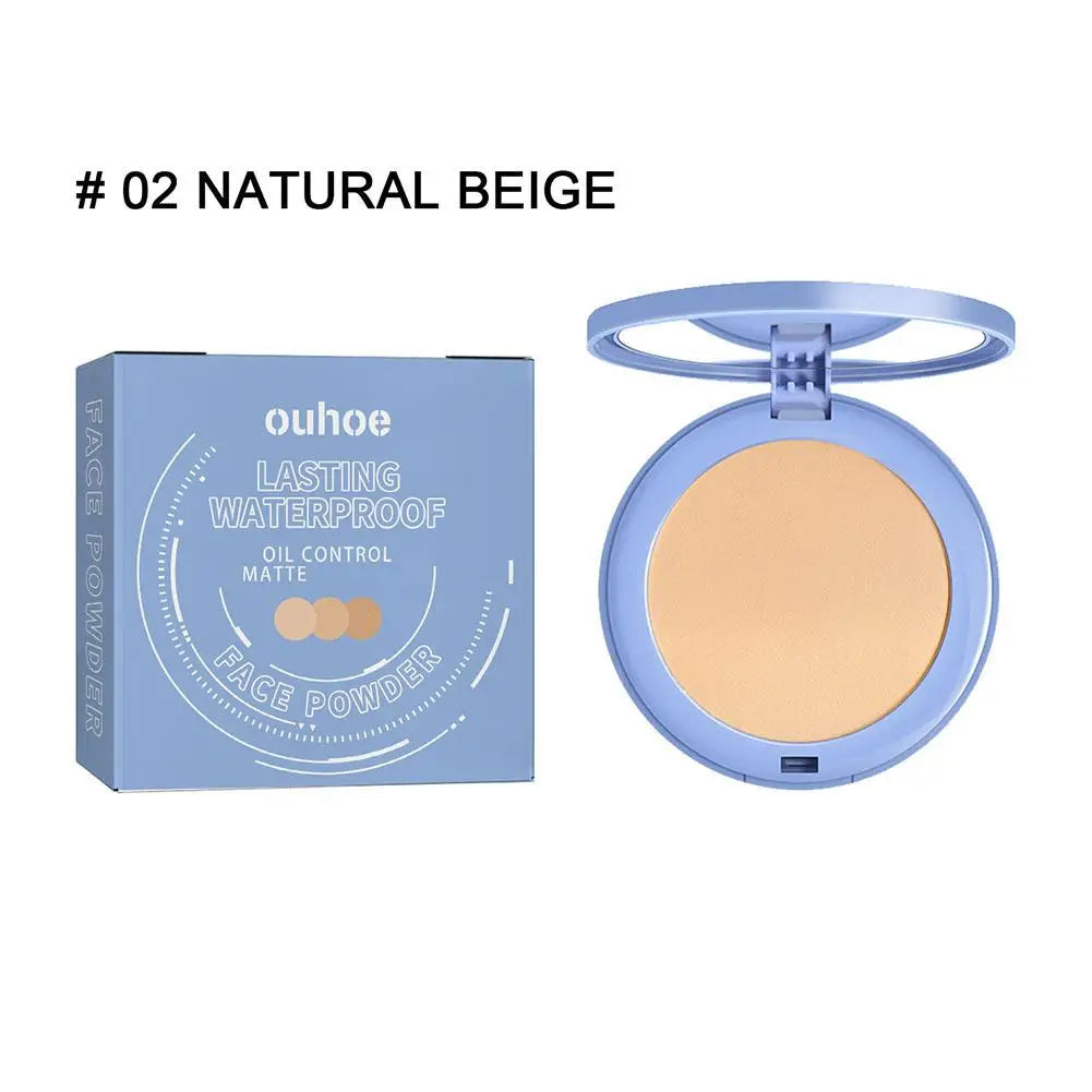 Sunscreen Powder Cosmetic Face Powder Oil-Control Waterproof Lasting Matte Concealer Makeup Pressed Powder Korean Cosmetic 4.8