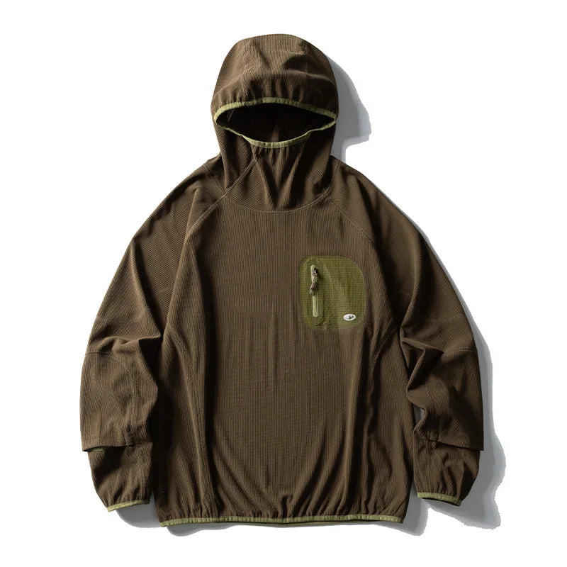 Outdoor Sports Lightweight Quick-Dry Hooded Fleece Training Top Unisex Design with Multiple Color Options Outdoor Camping Hoodie