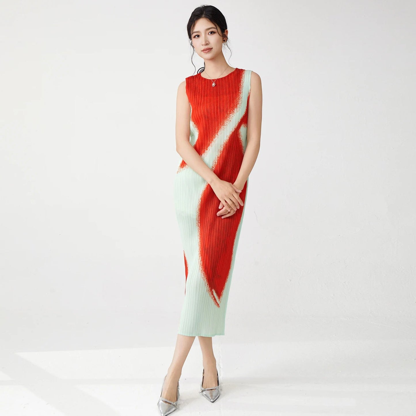 Women Clothing Wholesale Summer Ladies Fashion Dresses High Quality Stretch Sleeveless Dresses SwiftNest