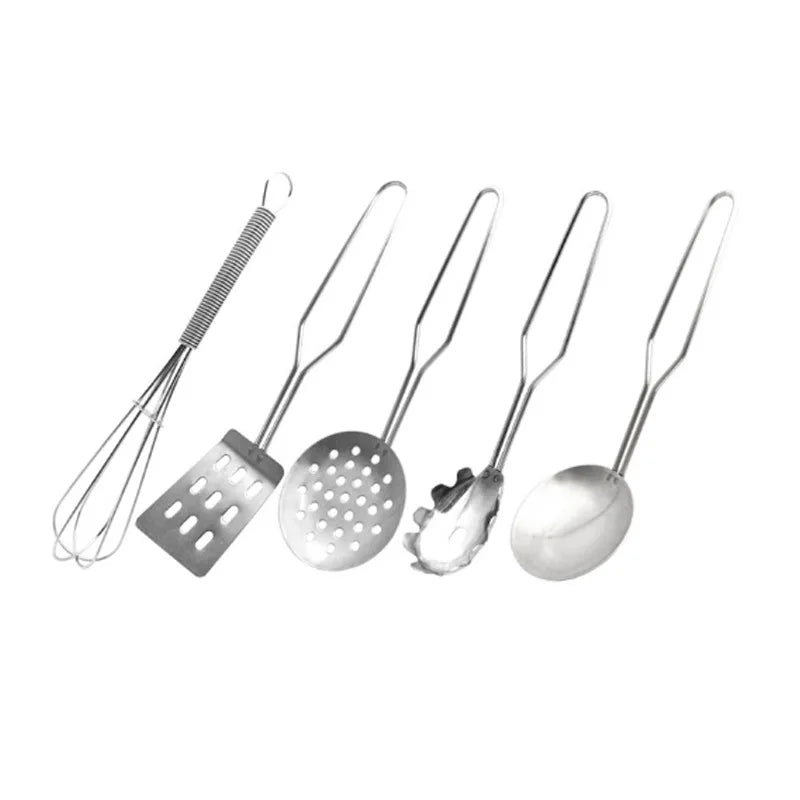 ألعاب أواني الطبخ والمقالي للأطفال - مجموعة ألعاب المطبخ - أدوات طهي صغيرة من الفولاذ المقاوم للصدأ - ألعاب تطويرية