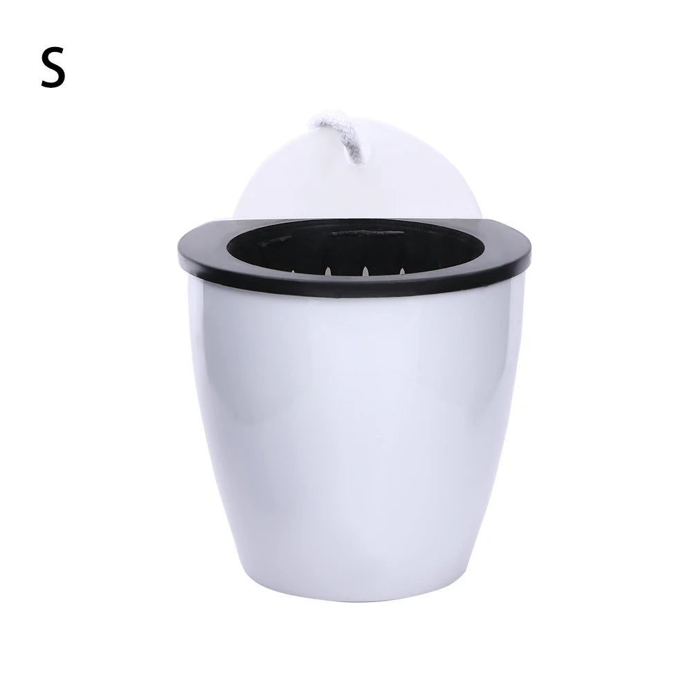 Garden Decor Hanging Self Watering Basket Planter Flower Pot Plant Pot