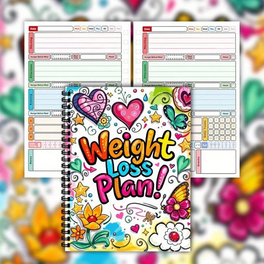 Fitness Tracker Weight Loss Plan Book 104 Pages 12 Weeks Monthly Planner Progressive Wellness Planner Diet Meal Notepad Health