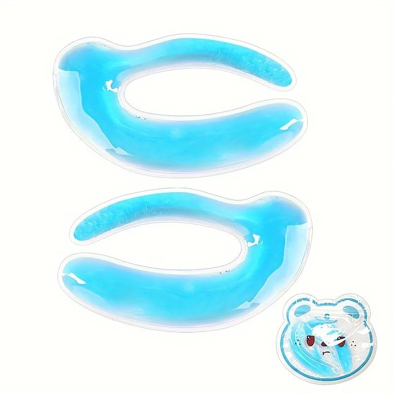 Cold Compress Gel Eye Patch Physical Cooling Double Eyelid Eye Cold & Hot Compress Facial Care Tool for Beauty and Personal Care