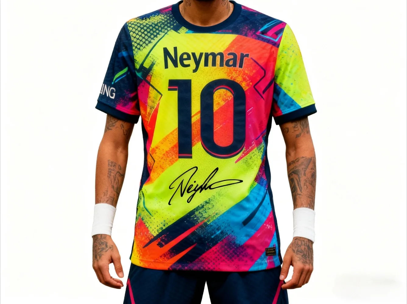 Outdoor Sports Legendary Star Neymar Legendary Posture Comfortable Casual Loose and Fashionable Popular Fan Jersey T SHIRT