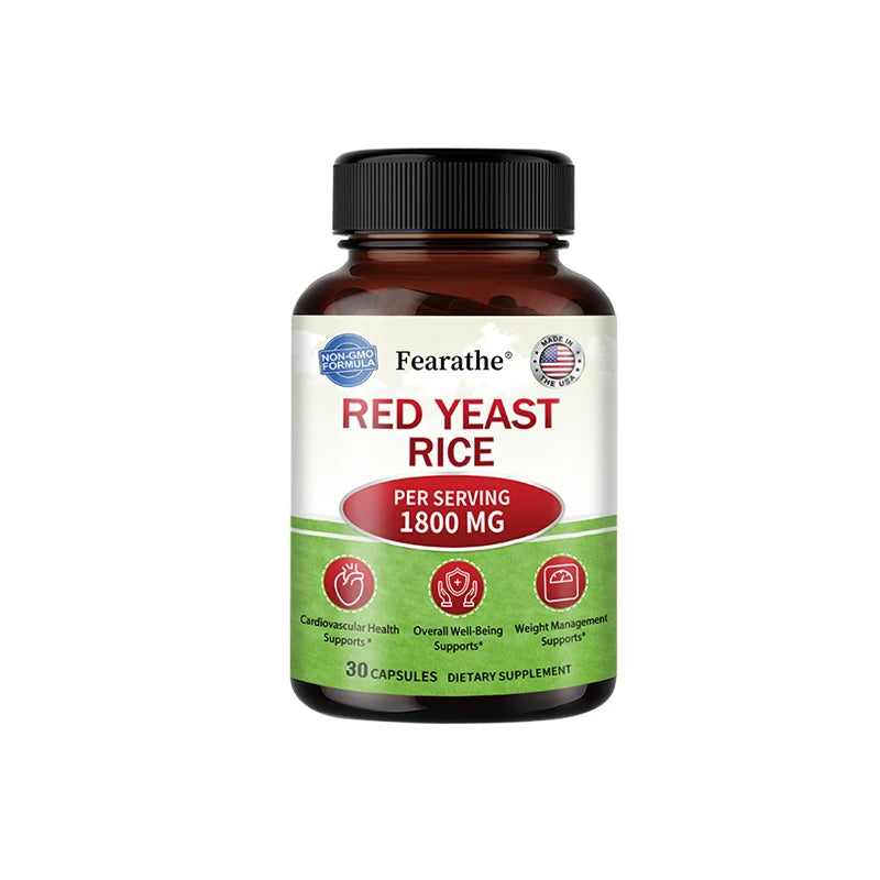 Red Yeast Rice,120 Capsules,Supports Cardiovascular Health,Helps Maintain Healthy Circulation,and Promotes Overall Well-being