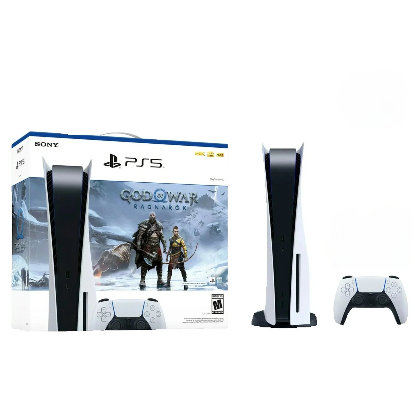 PlayStation 5 Console – God of War Ragnarök Bundle Disc White