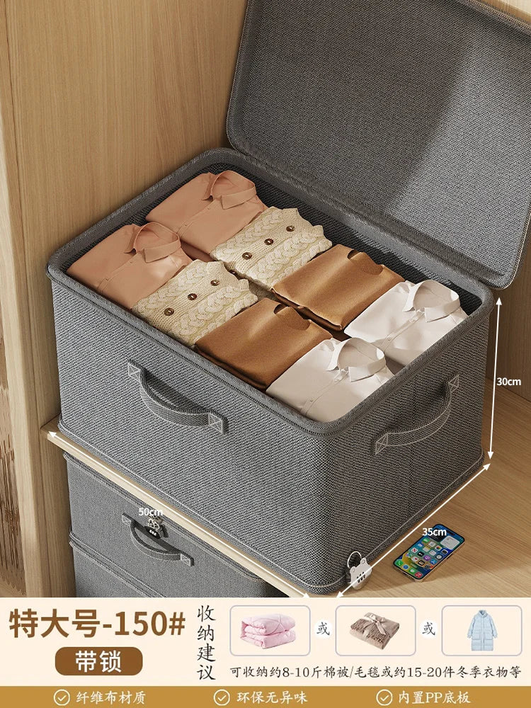Large Capaci Loable Fabric Storage Box Foldable Organizer for Clothes And Accories Home And Office Use Wardrobe Solution