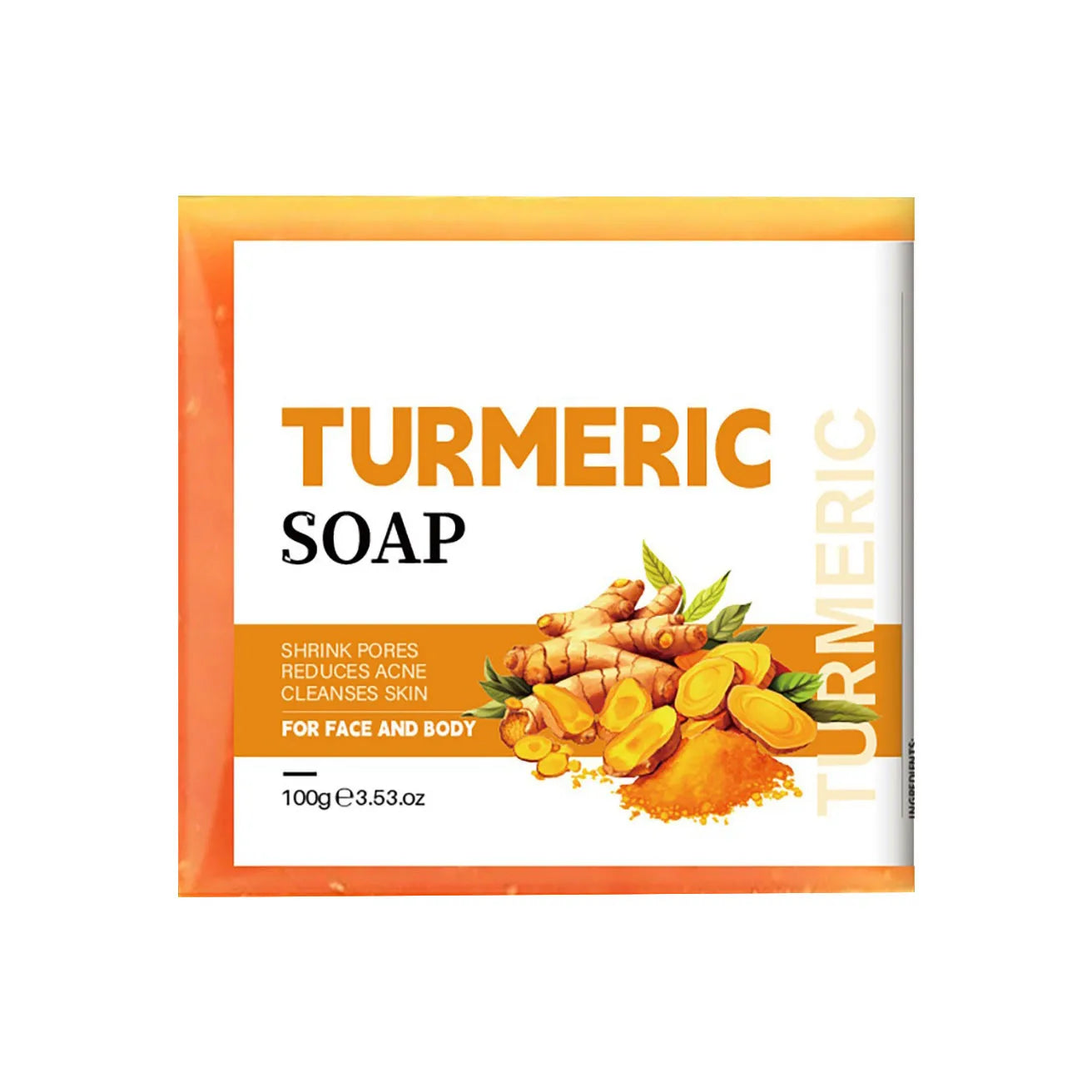 Hand Made Turmeric Soap Turmeric Kojic Acid Glow Soap Brightening And Whitening Skin Deep Cleansing Soap Skin Care Beauty 100g