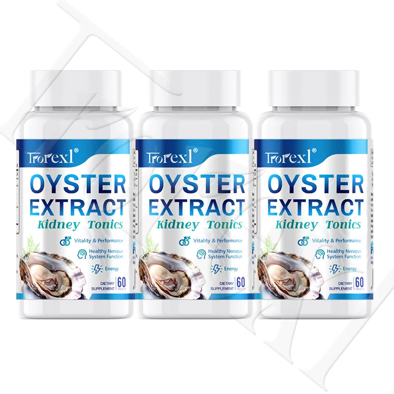 Oyster Extract Zinc Tablets Supports Energy Vigorizante and Wellness, Male Health Enhancing Supplement