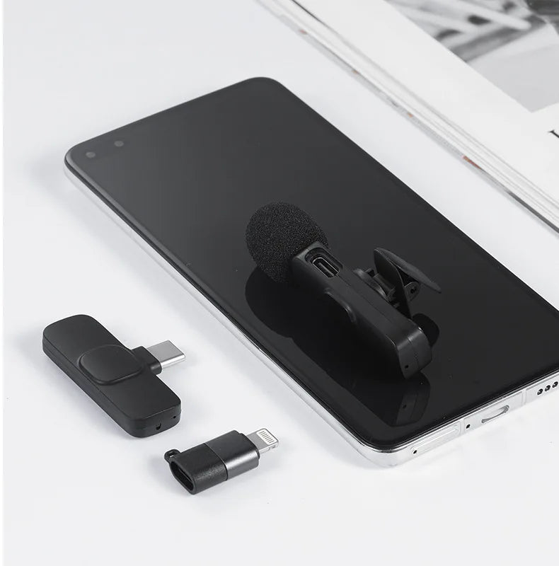 Buttonhole Wireless Lapel Microphone Bluetooth Mic Mini For Cell Mobile Phone PC Tiny Micro Tie Small USB