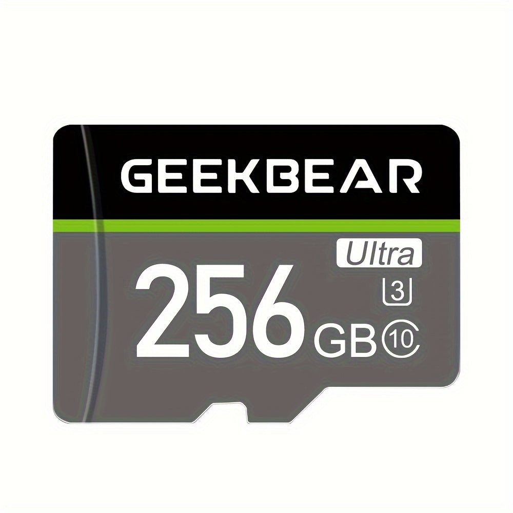 بطاقات مايكرو SD فائقة السرعة من GeekBear: 512 جيجابايت، 256 جيجابايت، 128 جيجابايت - متوافقة مع الكاميرات، وهواتف أندرويد، وأجهزة الكمبيوتر