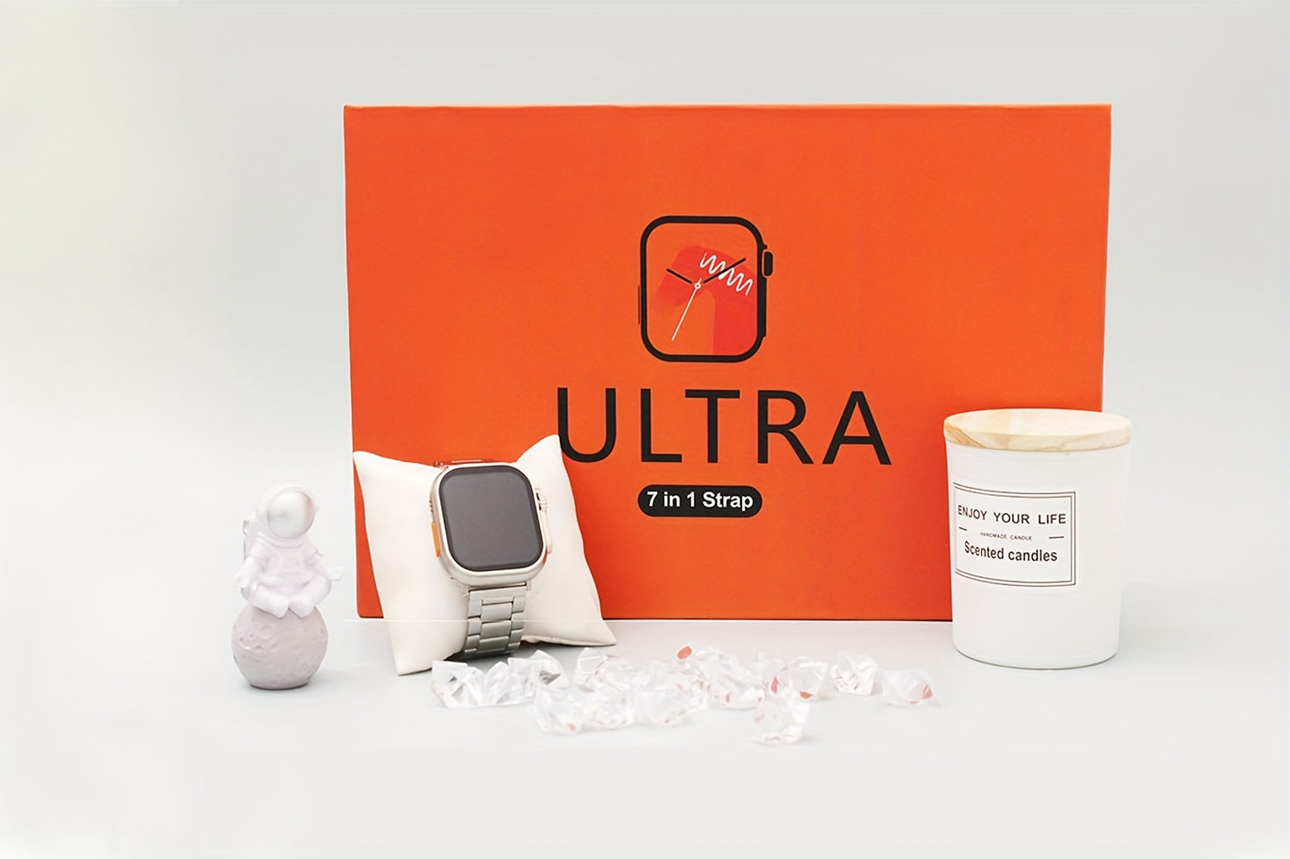 7-in-1 Smartwatch For Men And Women, With Wireless Calling Function, 7 Watch Straps For Any Use, And A Watch Will Be Given, Smartwatch With Built-in Alexa, Step Calorie Activity Tracker And Smartwatch For IOS And Android Phon