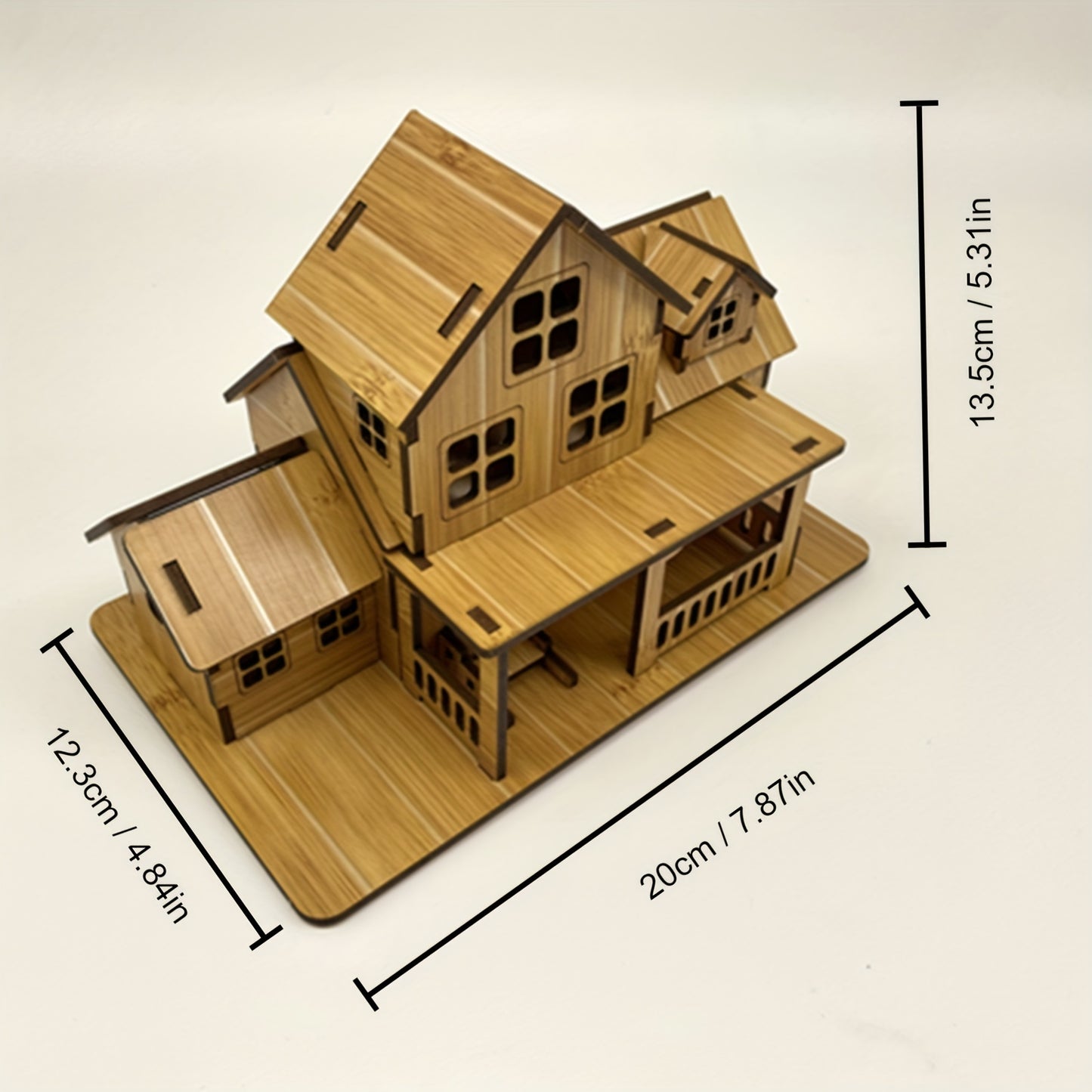 Wooden Puzzle House Model Kits - Educational DIY Toys for Kids and Adults - Laser Cut, Tool-Free Assembly, Creative Learning, Brain Development, and Fun Gifts