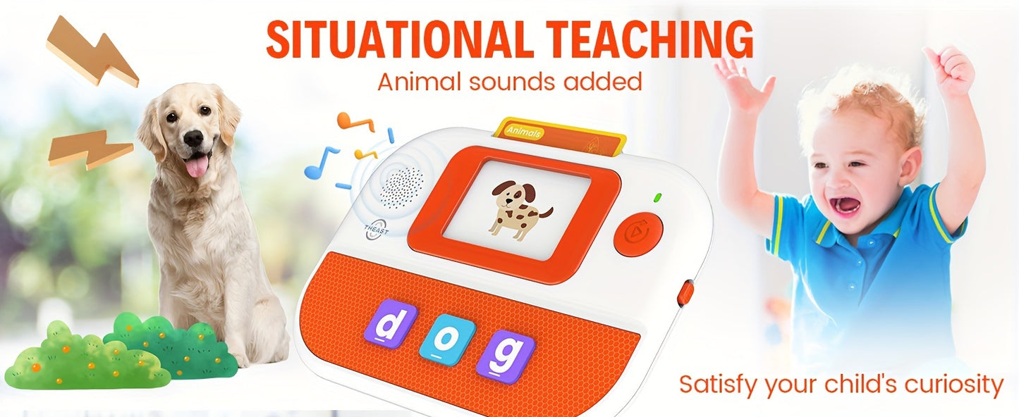 Learning Educational Toys for Kids 1st 2nd Grades, Talking Flash Cards with 176 Sight Words, Alphabet Spelling Games, Speech Therapy Materials, Holiday Birthday Gifts Christmas Halloween Gift