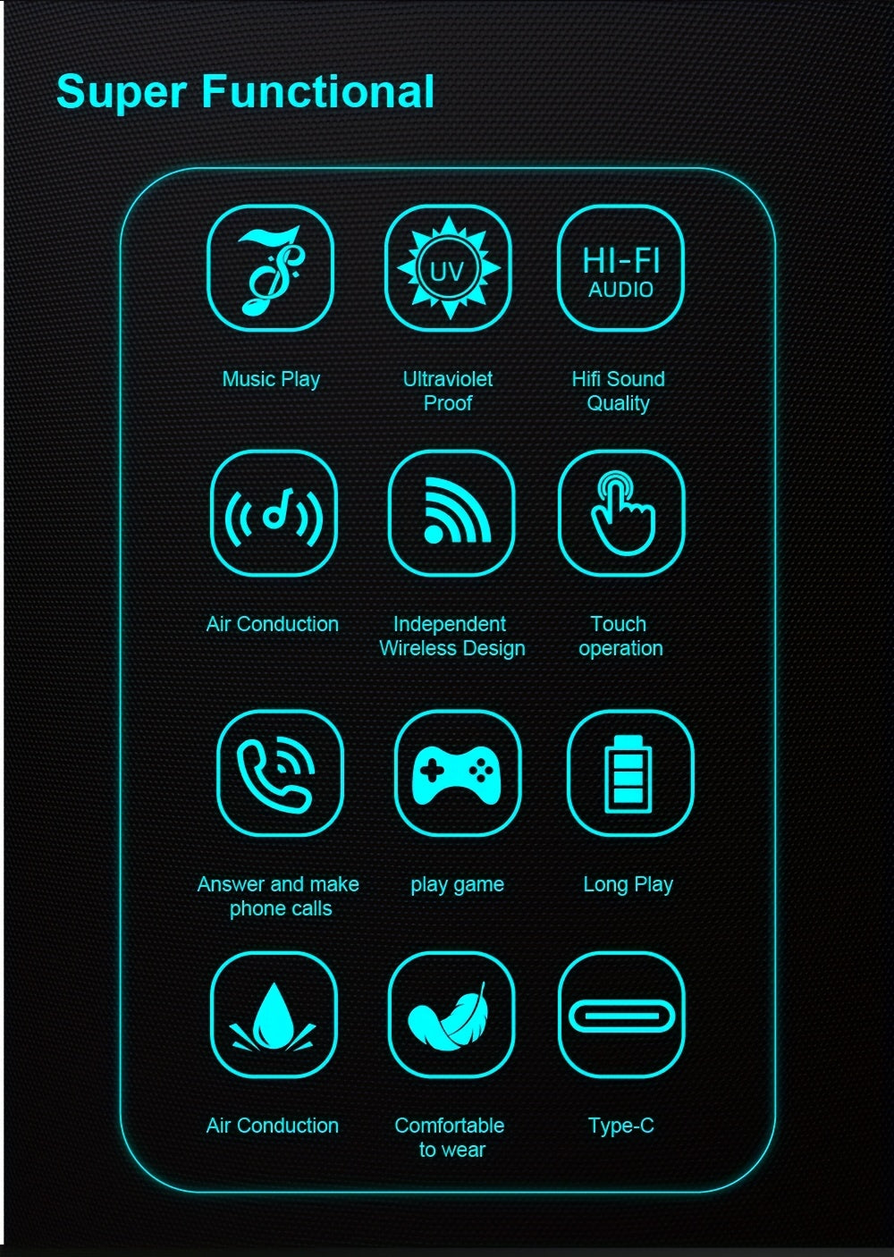 نظارات صوتية ذكية جديدة وعصرية مزودة بميكروفون ومكبر صوت مدمجين، مكالمات صوتية عالية الدقة، جودة صوت عالية الدقة، مناسبة للقيادة والعمل في الهواء الطلق والارتداء المنزلي اليومي، متوافقة مع هواتف IOS/Android، مناسبة لـ