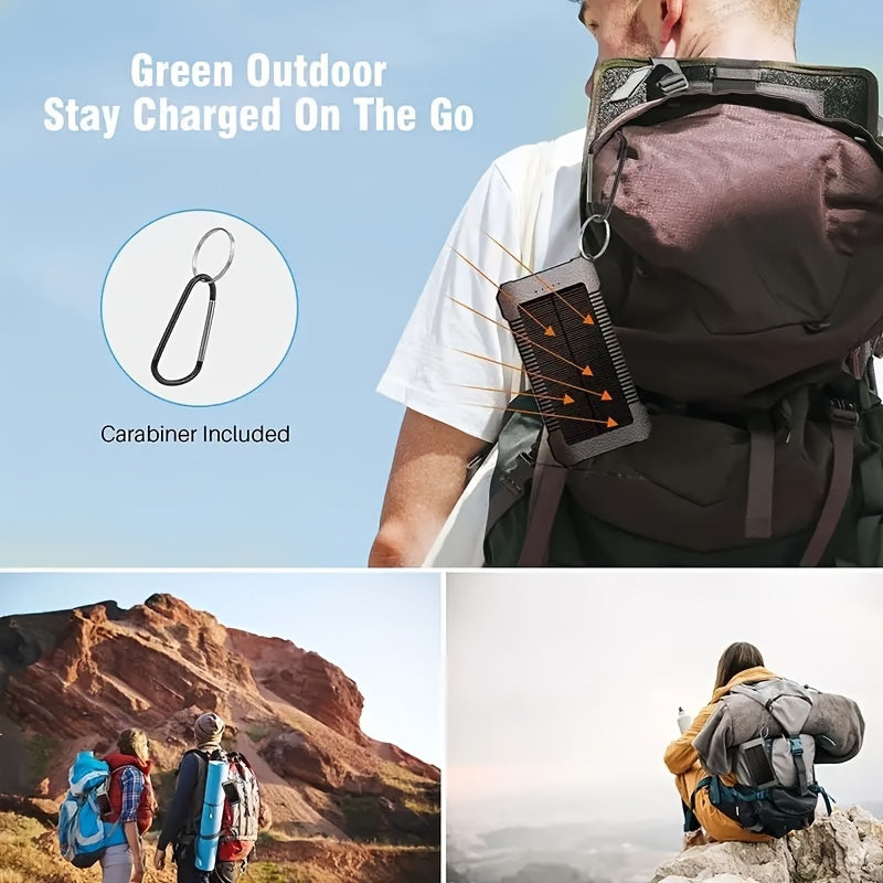 30000mAh Wireless Solar Power Bank with 3 Cables & LED Flashlight, Portable Solar Charger for iPhone & Android Phones