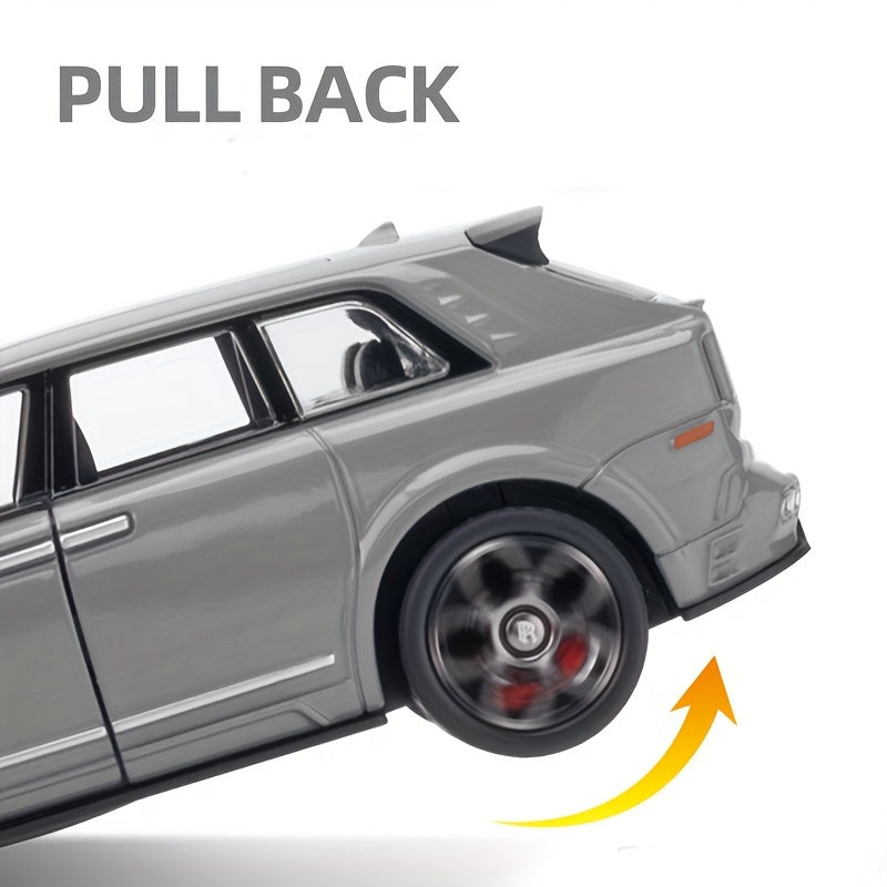 1:36 Diecast Model Cars Alloy Toy car for Cullinan  Alloy Toy Vehicle with with flashing headlights and realistic sound effects, Toys for Kids, Adults, Metal Crafts for Boyfriend, Young People Gift