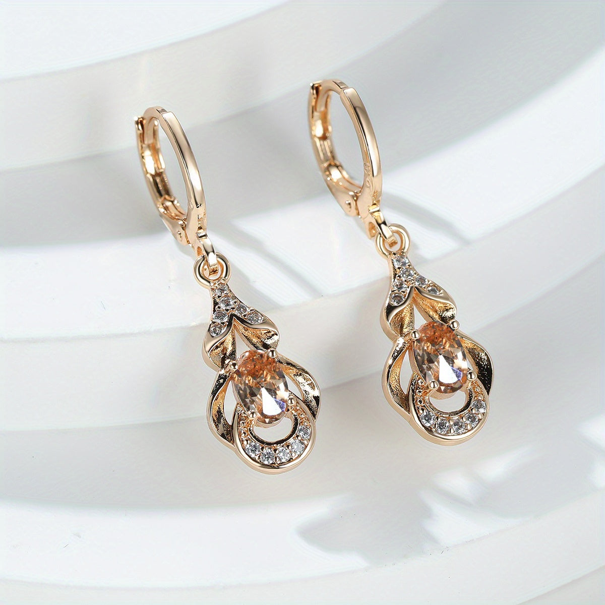 [BAMOS | Elegant Bohemian] BAMOS Women's Elegant Bohemian Ethnic Statement Earrings - Large Teardrop Blue/Purple/Pink/Black/Green/Gray/White/Beige -like luster, Dangle Hoops with Secure Hook Closure, Everyday & Valentine's Je