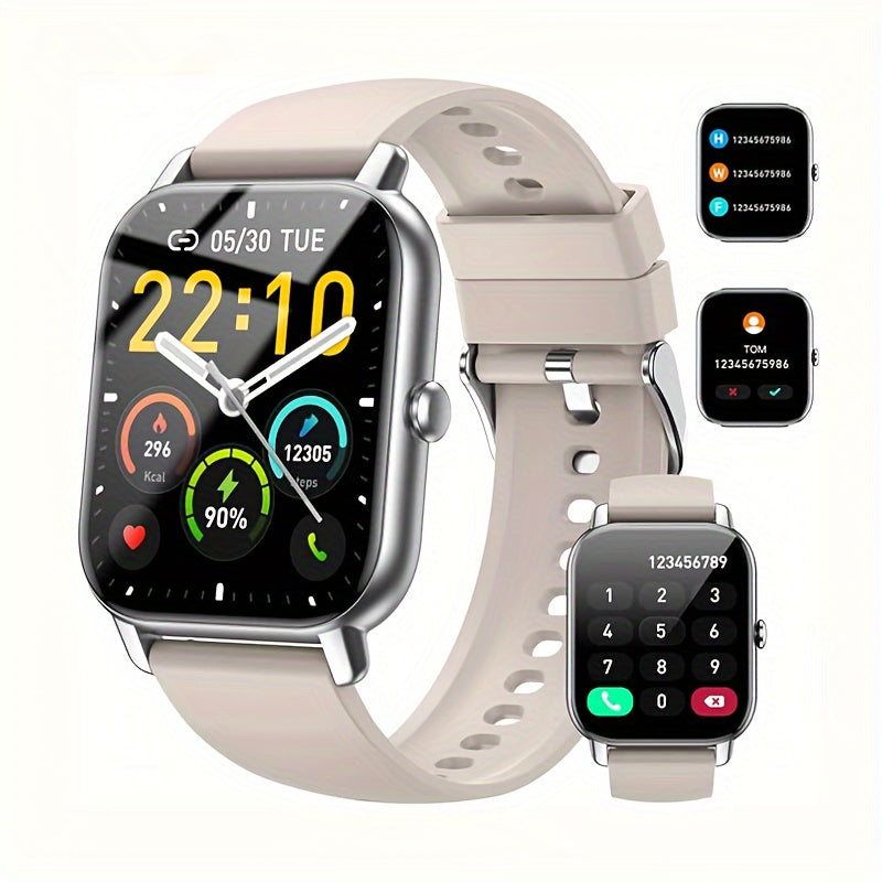 1.85" OLED Full-Touch Alloy Case Smart Watches For Man And Woman 110+ Sport Modes Fitness Watch With Sleep Monitor, Pedometer, Message/call Wireless Devices Wearable Tracker For IOS Android