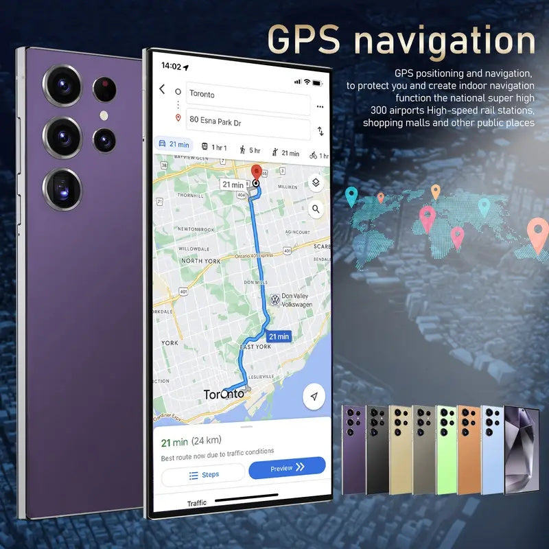 هاتف S25 ثنائي الشريحة فائق الفتح 4G مناسب لهواتف Android، متوافق مع نظام Android 13، سعة كبيرة 12 جيجابايت + 512 جيجابايت، شاشة عرض عالية الدقة 6.8 بوصة، بطارية 6800 مللي أمبير في الساعة، التعرف على الوجه، نظام تحديد المواقع العالمي (GPS)، قلم مدمج، مع H