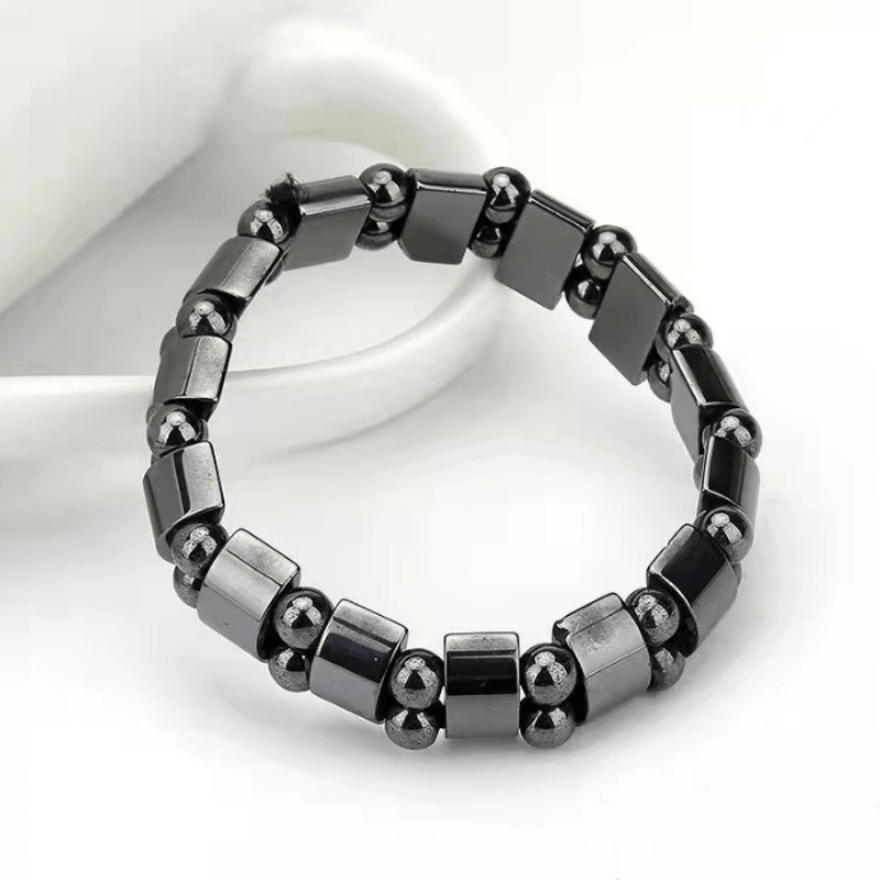 1pc Trendy Cool Creative Hematite Magnetic Stone Bracelet Decorative Accessories For Holiday Party Gift Women Men Accessories Jewelry Gifts