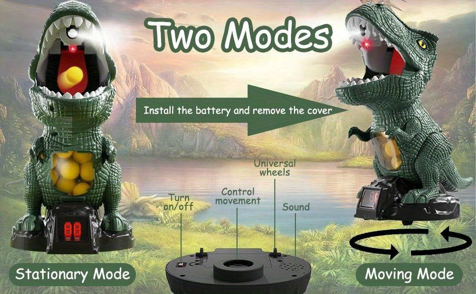 BZX Dinosaur Shooting Toy, Dinosaur Toys For Kids 5-7, 2 Air Pump Guns And 72 Foam Bullets, Hand-Eye Coordination Exercise Toy Gun, Kids Toys For 4, 5, 6, 7, 8, 9 Year Olds, Easter Gifts For Kids