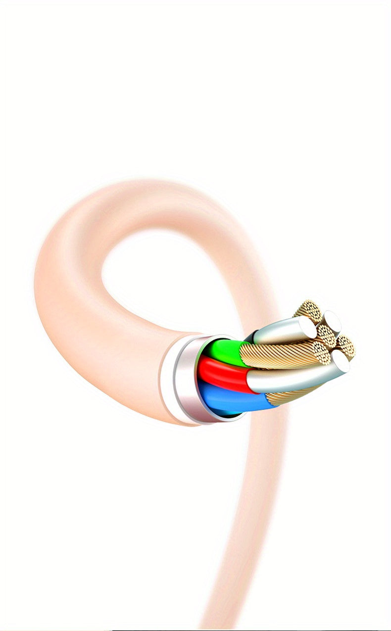 [كابل شحن فائق السرعة] كابل شحن فائق السرعة GICOOK 88 واط - سيليكون ناعم، متين، مرن، عالي السرعة من النوع C إلى USB-C لهواتف Android، متوافق مع Honor وXiaomi وHuawei Mate60 Pro