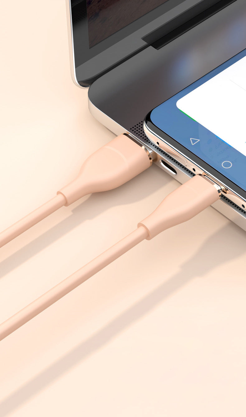 [كابل شحن فائق السرعة] كابل شحن فائق السرعة GICOOK 88 واط - سيليكون ناعم، متين، مرن، عالي السرعة من النوع C إلى USB-C لهواتف Android، متوافق مع Honor وXiaomi وHuawei Mate60 Pro