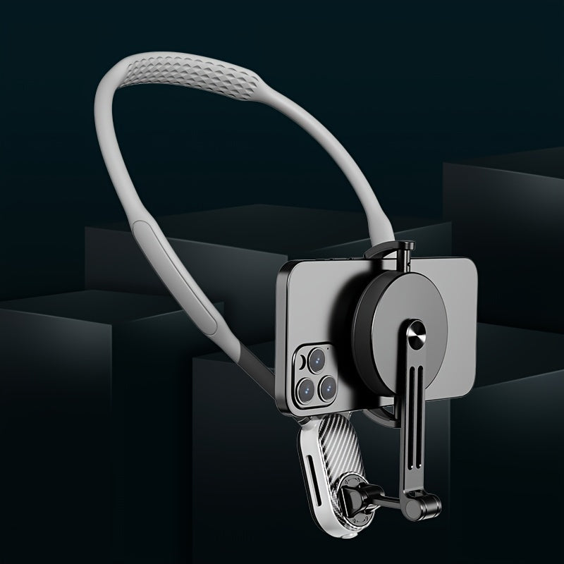 Universal Neck Mount for Phones - Hands-Free POV/Vlog Selfie Holder with Chest Strap for iPhone 15, 14, 13, 12 Series & Android Phones