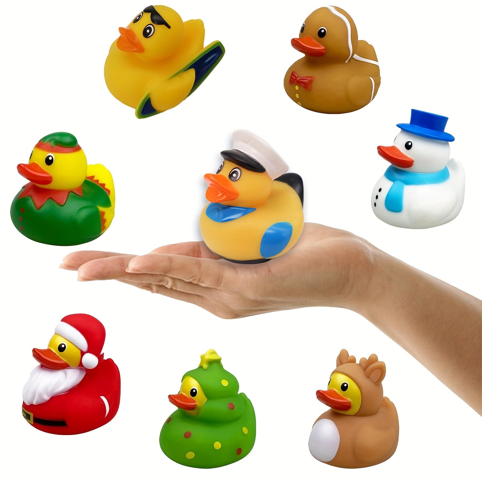 ألعاب استحمام على شكل بط مضيء لعيد الميلاد للأطفال الصغار والأولاد والبنات كهدايا تذكارية للحفلات