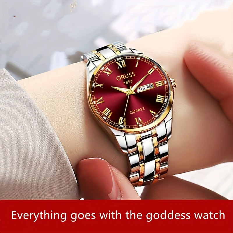 Classic Personality Retro Women's Watches Durable Double Calendar High-end Fashion And Gentle Generous Woman Watch
