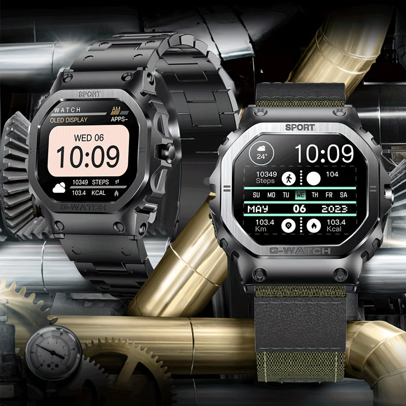 2024 New Smart Watch For Men 1.57 Inches Outdoor Sports Smartwatch With Answer/Make Call Compatible With IPhone And Android Phones G-SHOCK Style