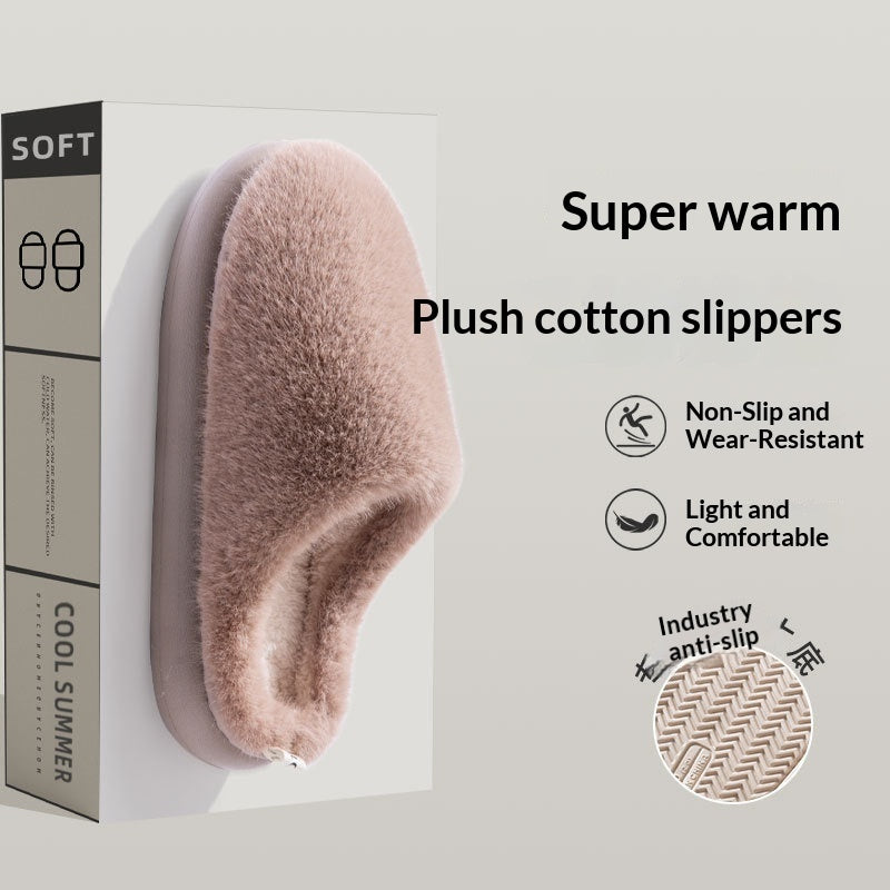 Thick-soled, Cozy Slippers For Indoor Use At Home